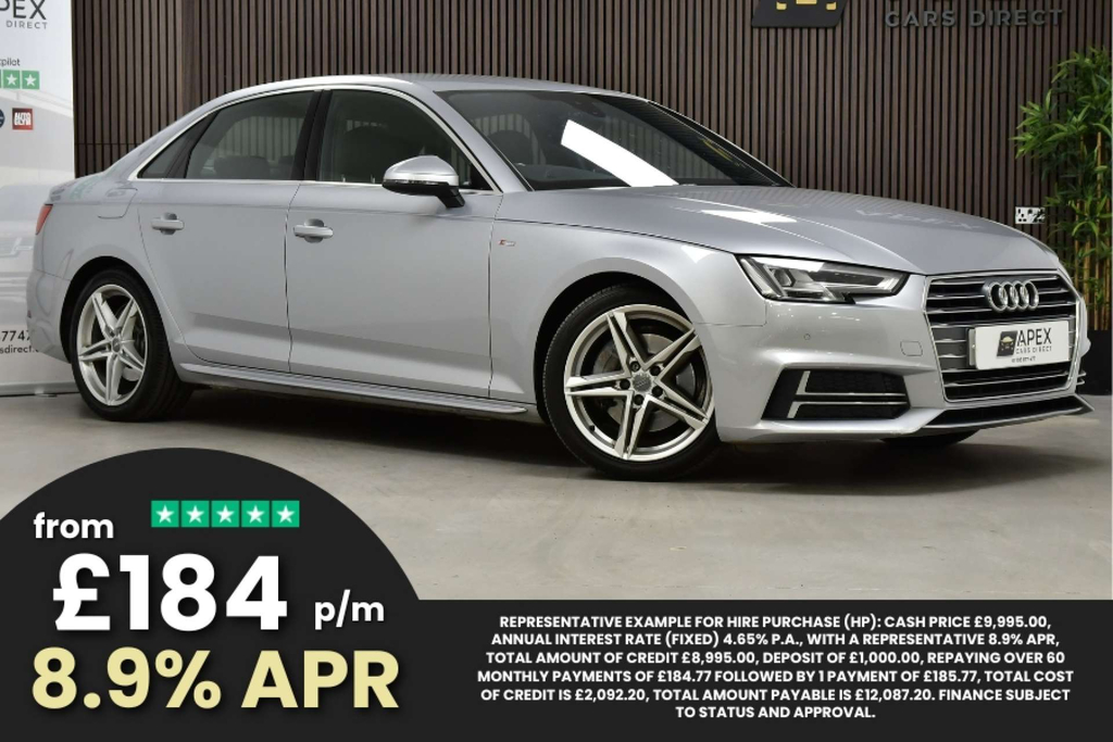 Audi A4 Ultra S Line Saloon Euro 6 Ss Silver