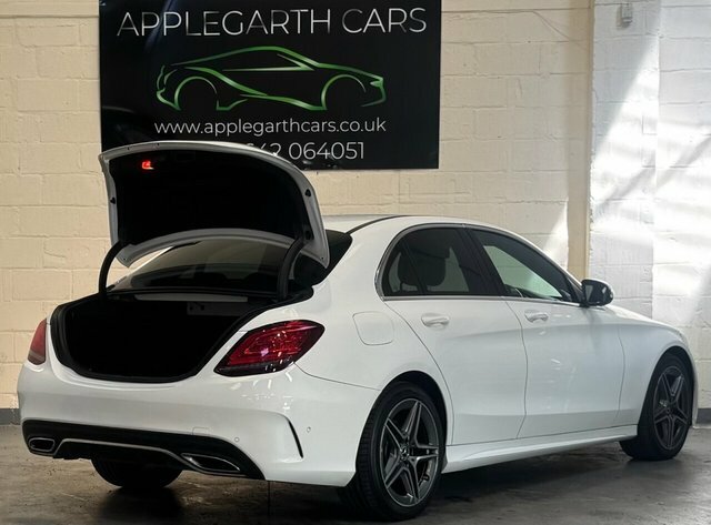 Mercedes-Benz C Class C200d Amg Line Saloon White #3