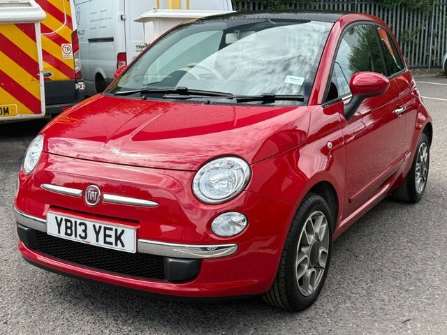 Fiat 500 1.2 Lounge Panoramic Hatchback Manua Red #6