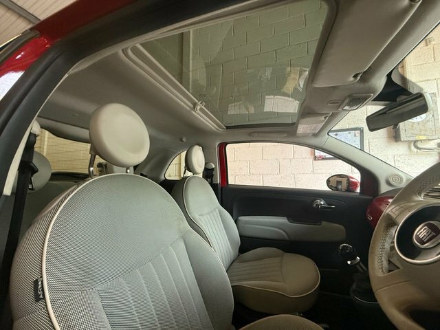 Fiat 500 1.2 Lounge Panoramic Hatchback Manua Red #3