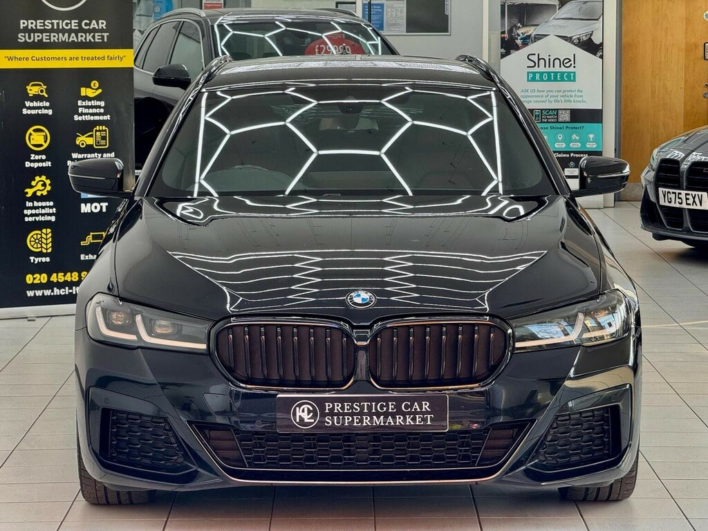 BMW 5 Series Estate 2.0 520I Mht M Sport Touring Steptronic Eur PL72XCE Black #3