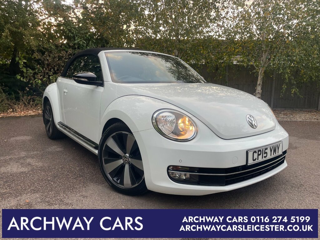 Volkswagen Beetle 2.0 Tdi Bluemotion Tech Sport Cabriolet White