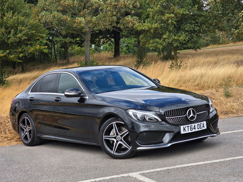 Mercedes-Benz C Class 2.1 C220 Bluetec Amg Line Saloon G-tron Black
