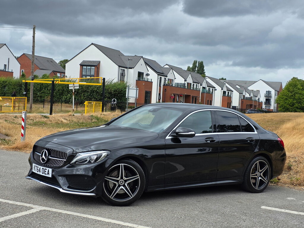 Mercedes-Benz C Class 2.1 C220 Bluetec Amg Line Saloon G-tron Black #3