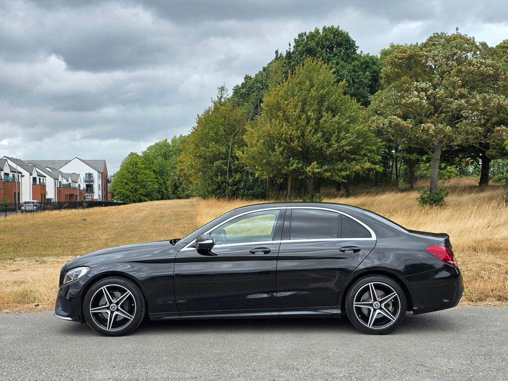 Mercedes-Benz C Class 2.1 C220 Bluetec Amg Line Saloon G-tron Black #4