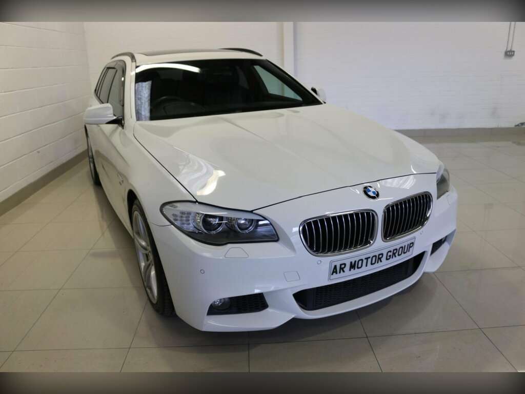 BMW 5 Series 3.0 535I M Sport Touring Euro 6 Ss White #2