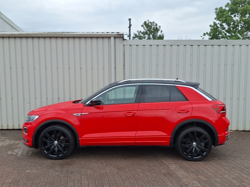 Volkswagen T-Roc 1.5 Tsi Evo R-line Dsg Red #4