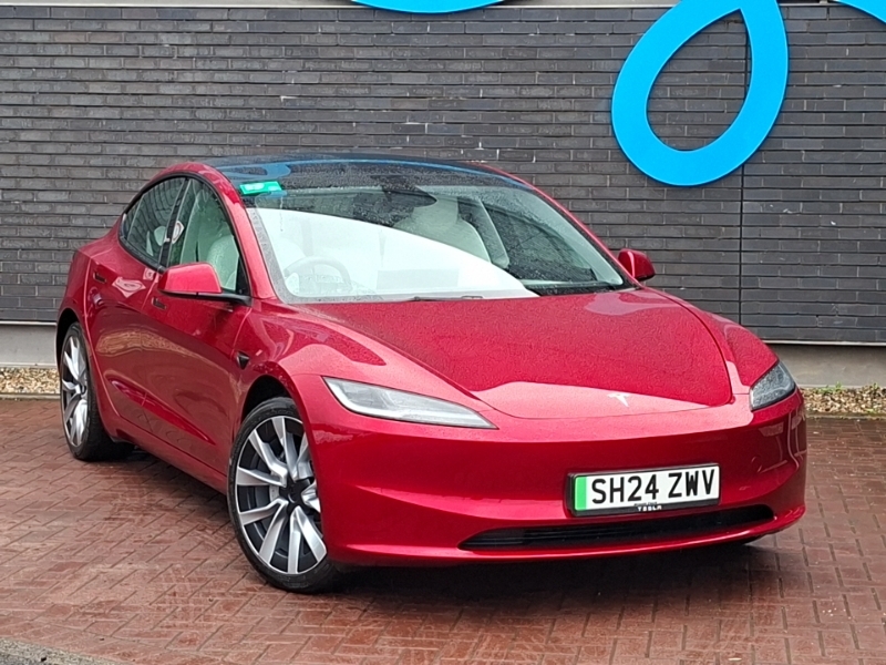 Tesla Model 3 Long Range Awd Red