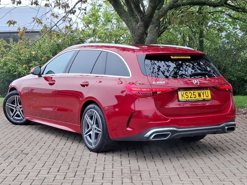Mercedes-Benz C Class C200 Amg Line 9G-tronic Red #2