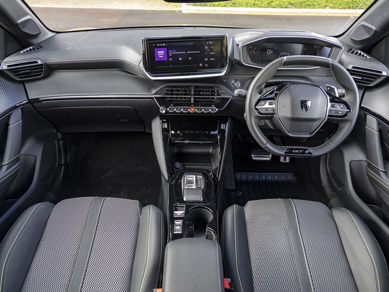 Peugeot 208 1.2 Hybrid 110 Gt E-dsc6 Black #3