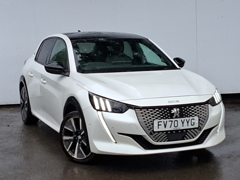 Peugeot e-208 100Kw Gt 50Kwh White