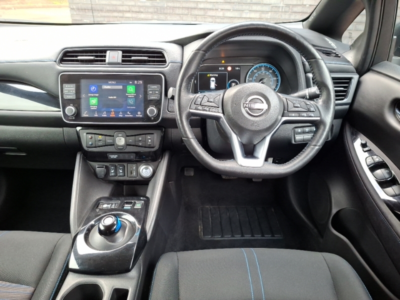 Nissan Leaf 39Kw Shiro Limited Edition With Sat Nav And 360 Vi White #8