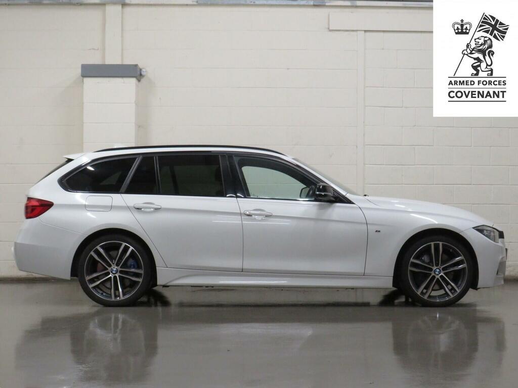 BMW 3 Series Estate 2.0 320D M Sport Shadow Edition Touring Aut YC19UXT White #2
