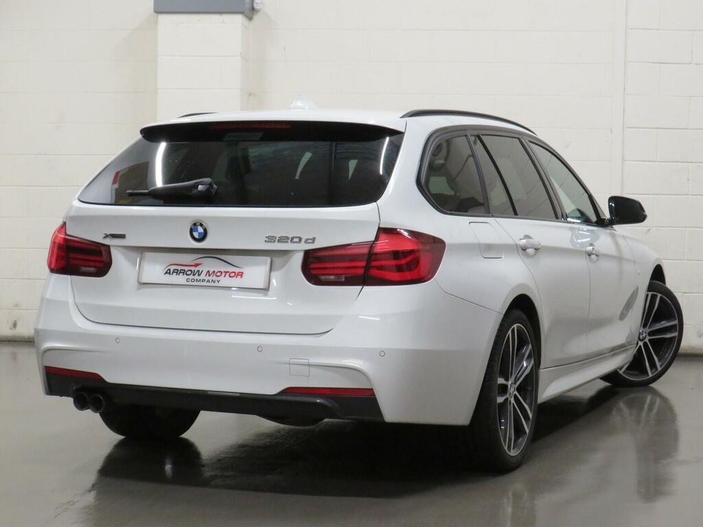 BMW 3 Series Estate 2.0 320D M Sport Shadow Edition Touring Aut YC19UXT White #3