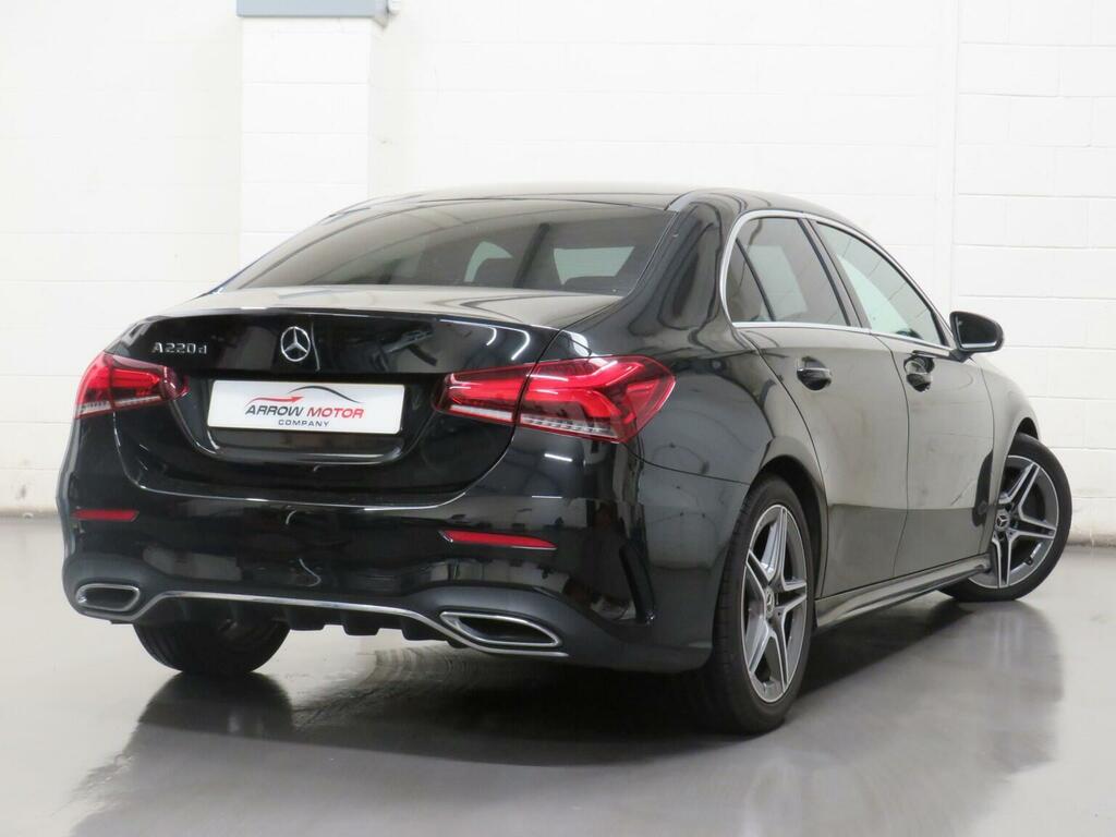 Mercedes-Benz A Class Saloon 2.0 A220d Amg Line 8G-dct Euro 6 Ss BU21YCP Black #3