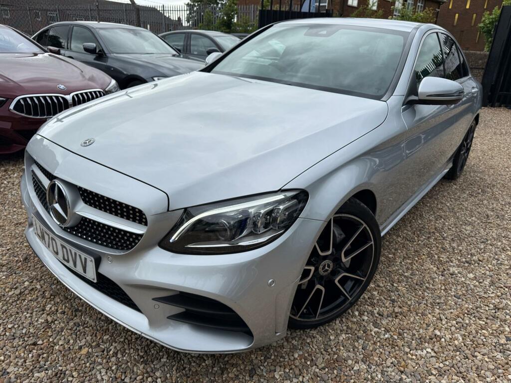 Mercedes-Benz C Class Saloon 2.0 C220d Amg Line Premium G-tronic Euro Silver #3