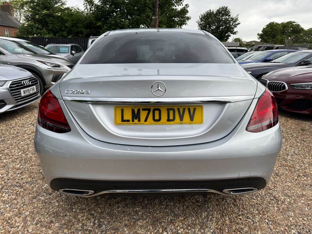 Mercedes-Benz C Class Saloon 2.0 C220d Amg Line Premium G-tronic Euro Silver #6