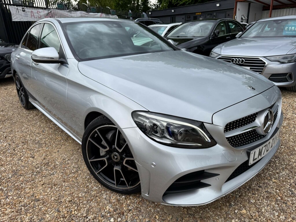 Mercedes-Benz C Class Saloon 2.0 C220d Amg Line Premium G-tronic Euro Silver