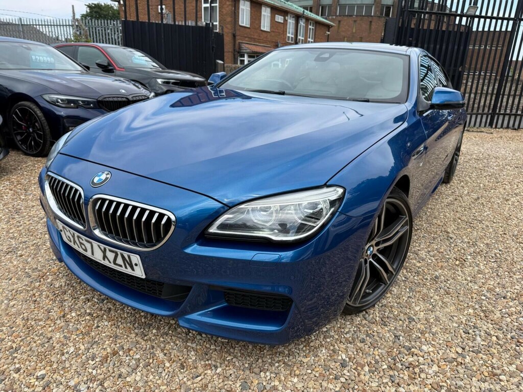 BMW 6 Series Gran Coupe Saloon 3.0 640D M Sport Euro 6 Ss 201 GX67XZN Blue #3
