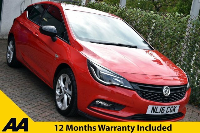 Vauxhall Astra 2016 1.4I Turbo Sri 6-Speed 148 Bhp Euro 6 Red