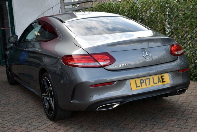 Mercedes-Benz C Class 2017 C300 Amg-line Coupe 9G-tronic 242 Bhp E Grey #4