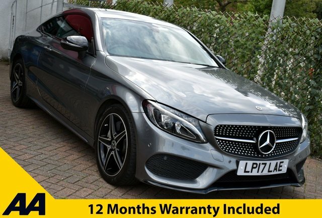 Mercedes-Benz C Class 2017 C300 Amg-line Coupe 9G-tronic 242 Bhp E Grey