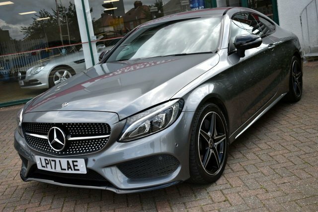 Mercedes-Benz C Class 2017 C300 Amg-line Coupe 9G-tronic 242 Bhp E Grey #3
