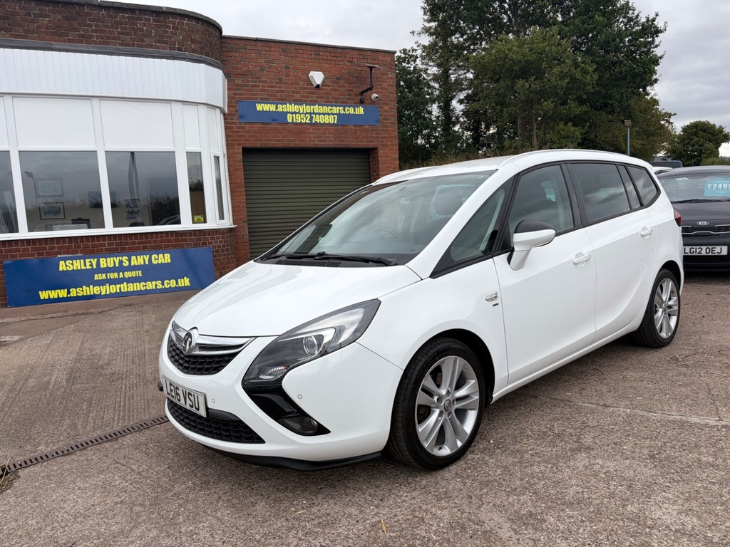 Vauxhall Zafira 1.4T Sri 7 Seater, Service Inc Tyresbrakes Au White