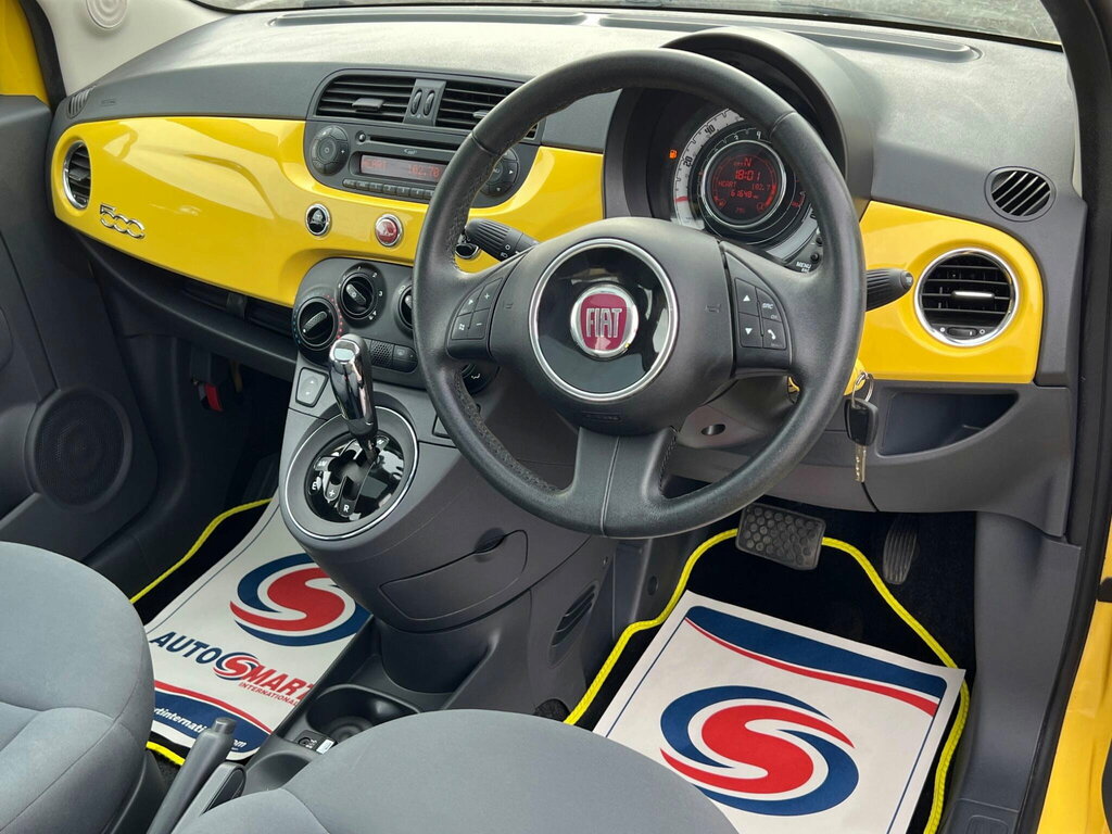 Fiat 500 Hatchback 0.9 Twinair Lounge Dualogic Euro 5 Ss White #13
