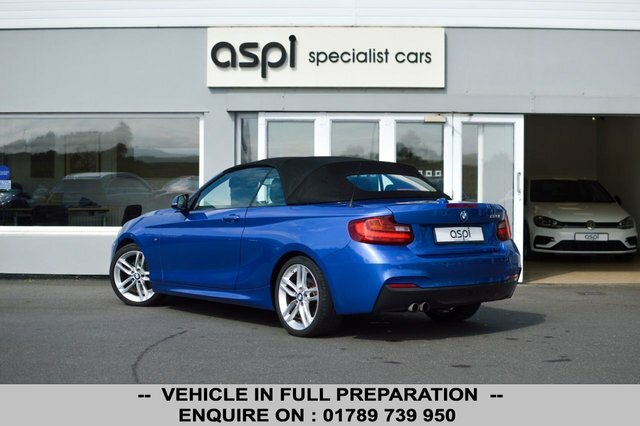 BMW 2 Series 220I M Sport Convertible Blue #4