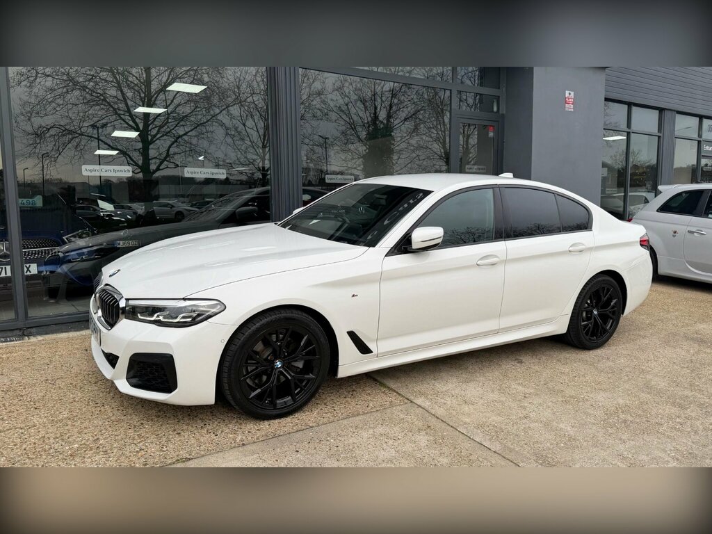 BMW 5 Series 2.0 520I Mht M Sport Steptronic Euro 6 Ss HN72PHY White #2