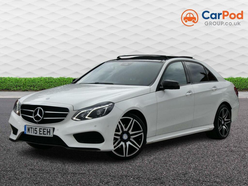 Mercedes-Benz E Class Saloon 2.1 E220 Bluetec Amg Night Edition Premium White