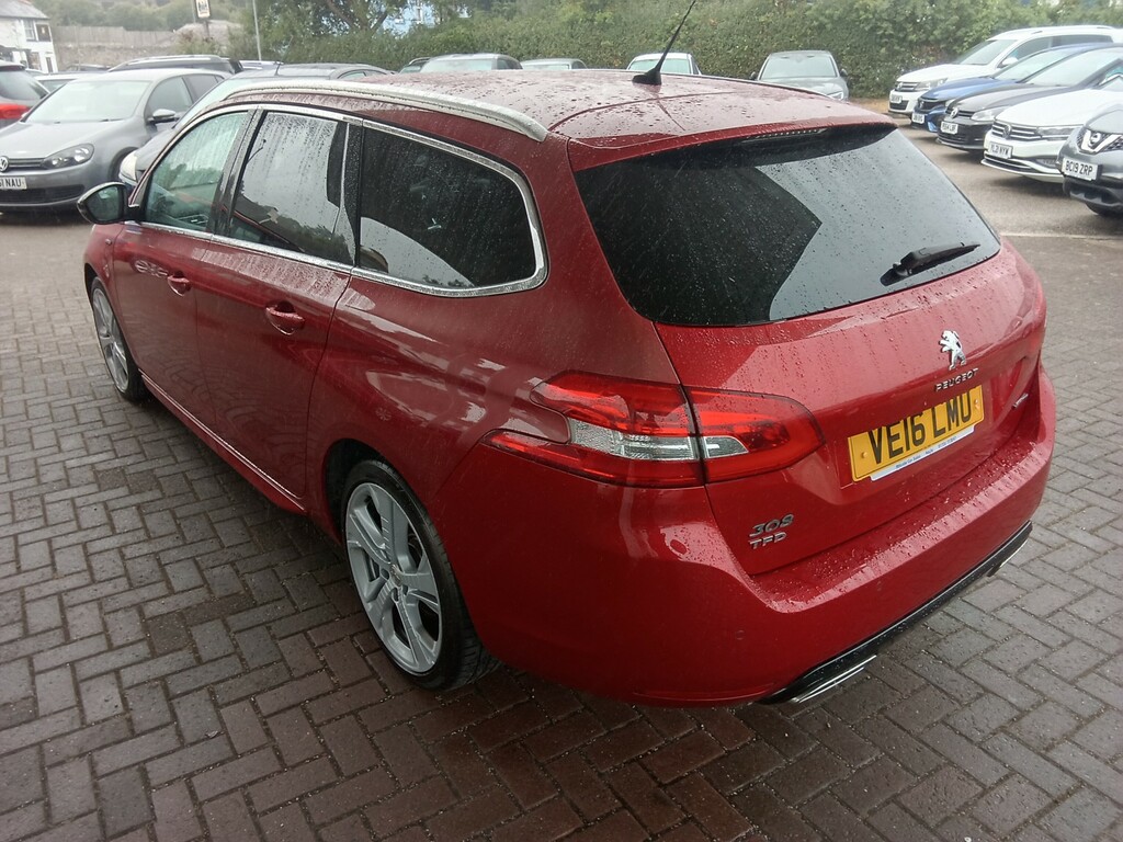 Peugeot 308 SW 1.6 Bluehdi Gt Line Red #5