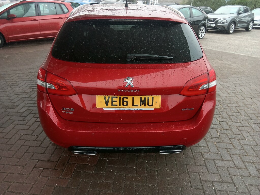 Peugeot 308 SW 1.6 Bluehdi Gt Line Red #6