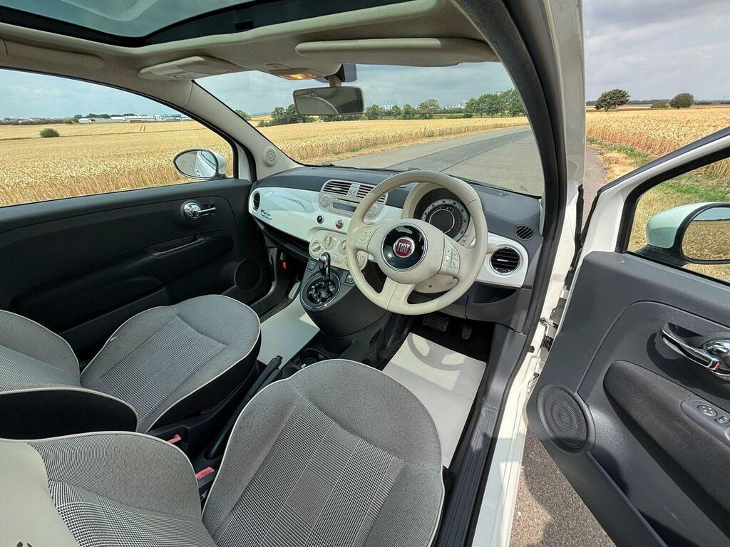 Fiat 500 1.2 Lounge Dualogic Euro 6 Ss White #6