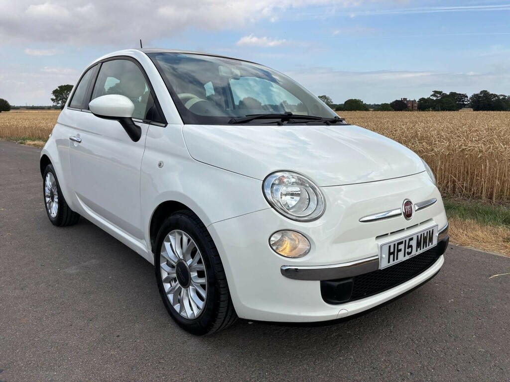 Fiat 500 1.2 Lounge Dualogic Euro 6 Ss White