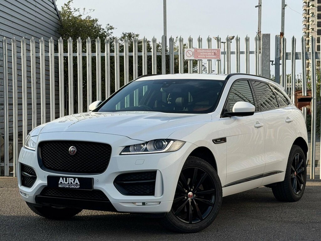 Jaguar F-Pace 2.0 D240 R-sport Awd Euro 6 Ss White #4