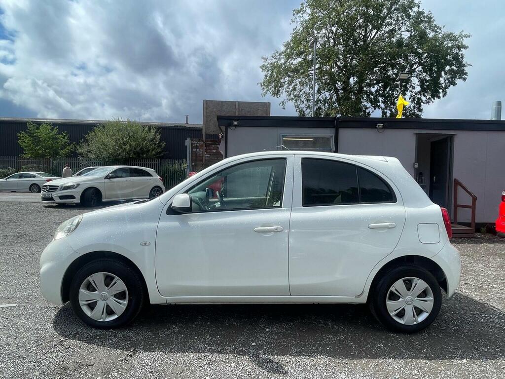 Nissan Micra 1.2 Acenta Hatchback Cvt Euro 5 80 Ps White #4