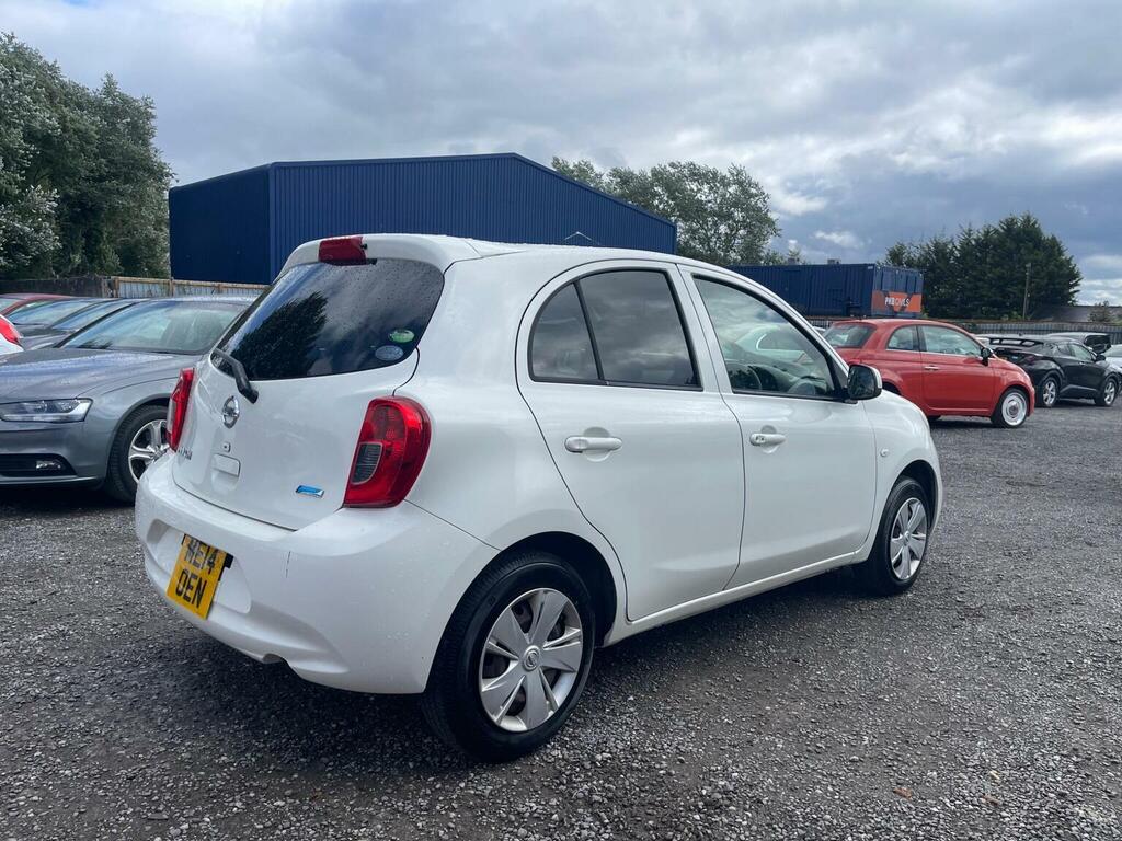 Nissan Micra 1.2 Acenta Hatchback Cvt Euro 5 80 Ps White #6