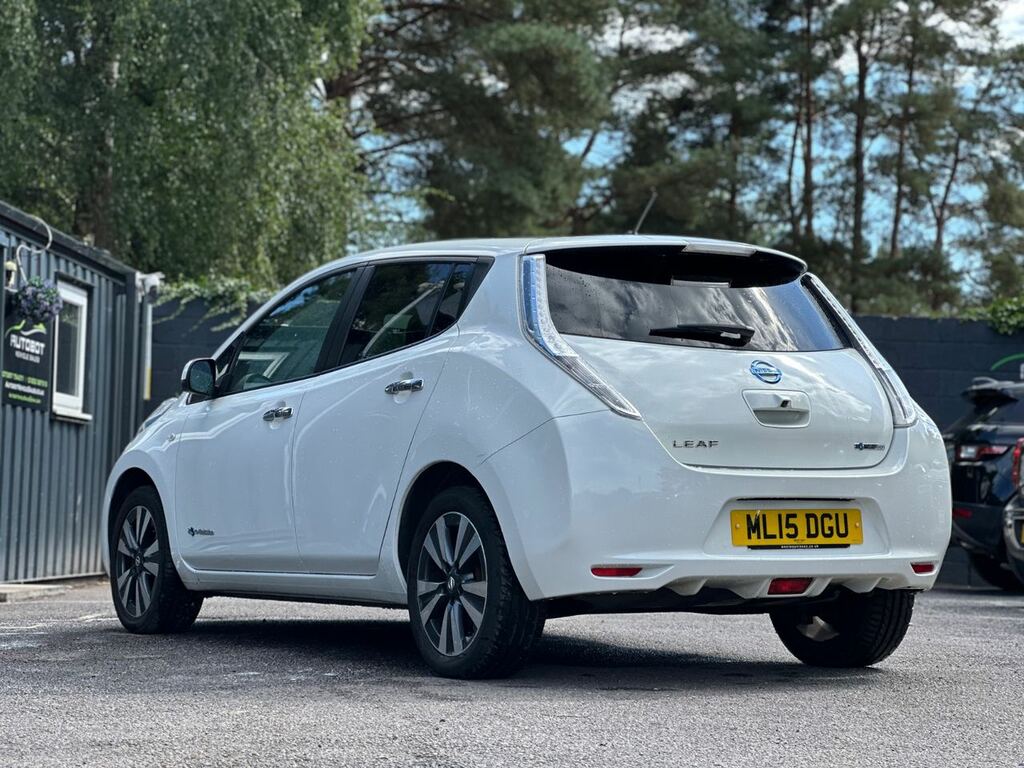 Nissan Leaf Electric White #6