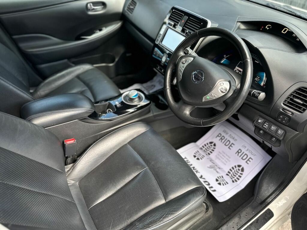 Nissan Leaf Electric White #3