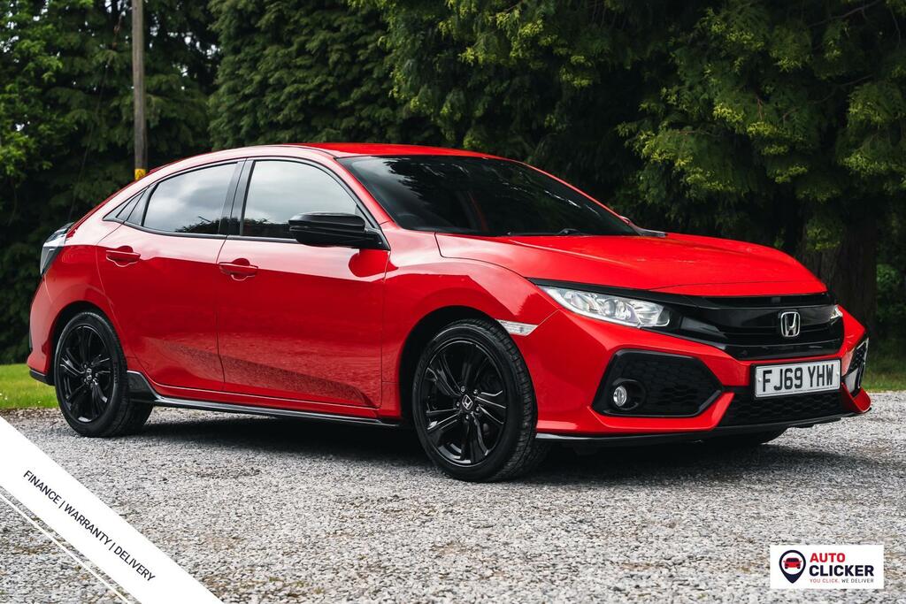 Honda Civic 1.0 Vtec Turbo Sport Line Hatchback Man FJ69YHW Red