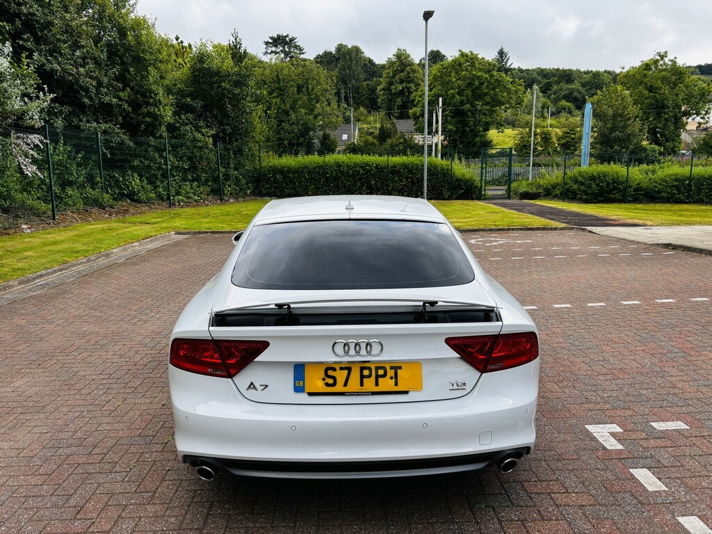 Audi A7 3.0 Bitdi V6 S Line MD13FFK White #5