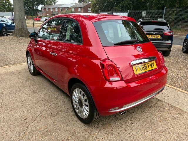 Fiat 500 1.2 Lounge Hatchback Euro 6 S S Red #4
