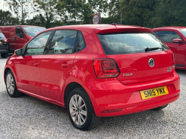 Volkswagen Polo Tdi Bluemotion Tech Se SN15YMX Red #4