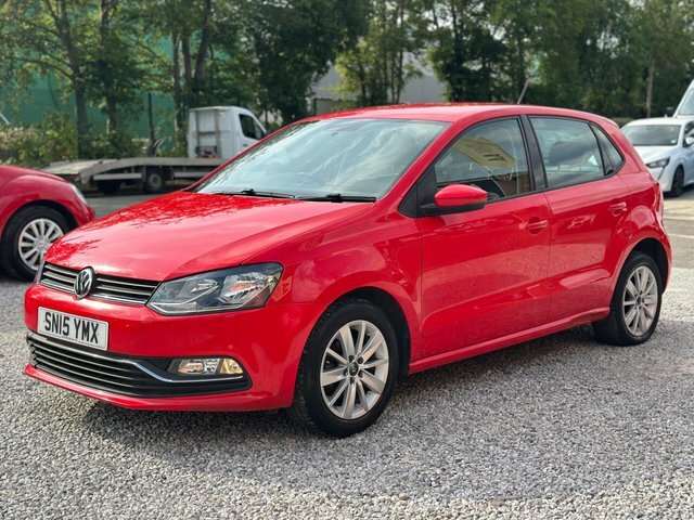 Volkswagen Polo Tdi Bluemotion Tech Se SN15YMX Red #2