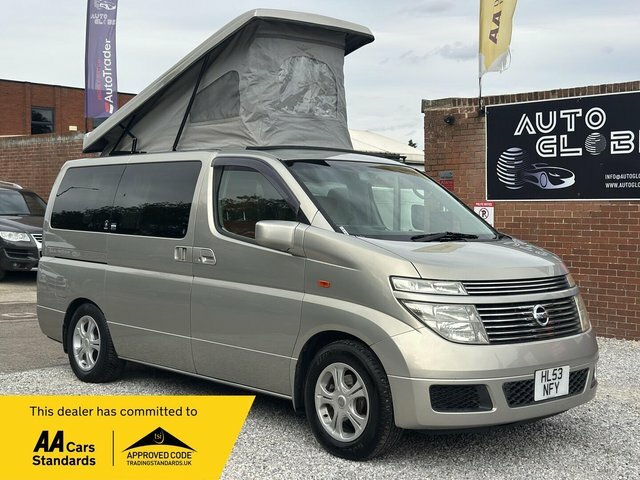 Nissan Elgrand Camper Conversion With Popupkitchenrrfridgeov Silver