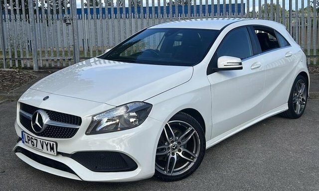 Mercedes-Benz A Class 1.6 A160 Amg Line Hatchback Euro LP67VYM White #2