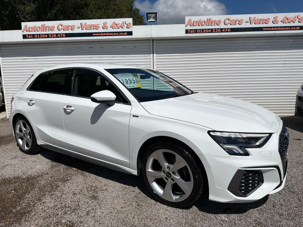 Audi A3 1.0 Tfsi 30 S Line Sportback Euro 6 Ss White