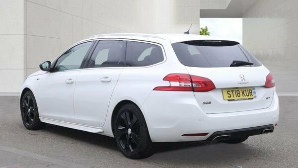 Peugeot 308 SW Bluehdi Gt Estate White #3